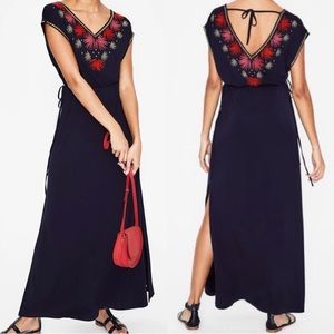 Boden embroidered Marcia maxi dress size 4 NWT